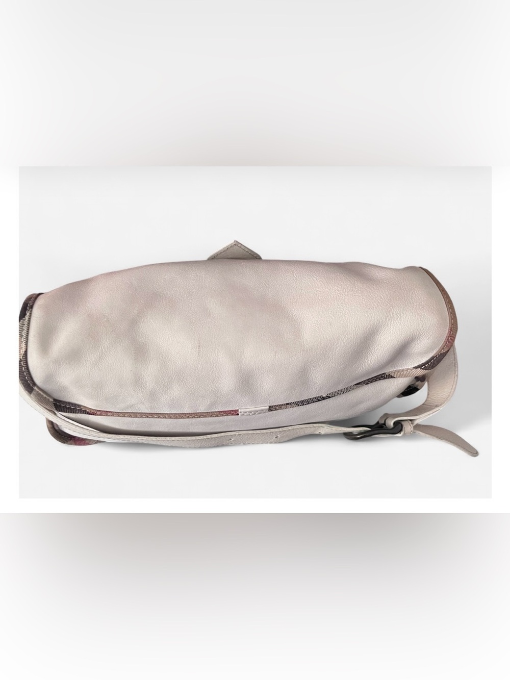 Burberry Vintage LeatherCream Nova trim Crossbody Shoulder Bag - Picture 5 of 6